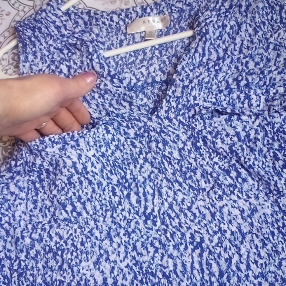 CUTE blue ladies summer blouse - Picture 12 of 14